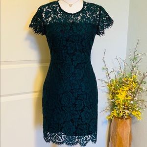 Banana Republic mini lace dress.
